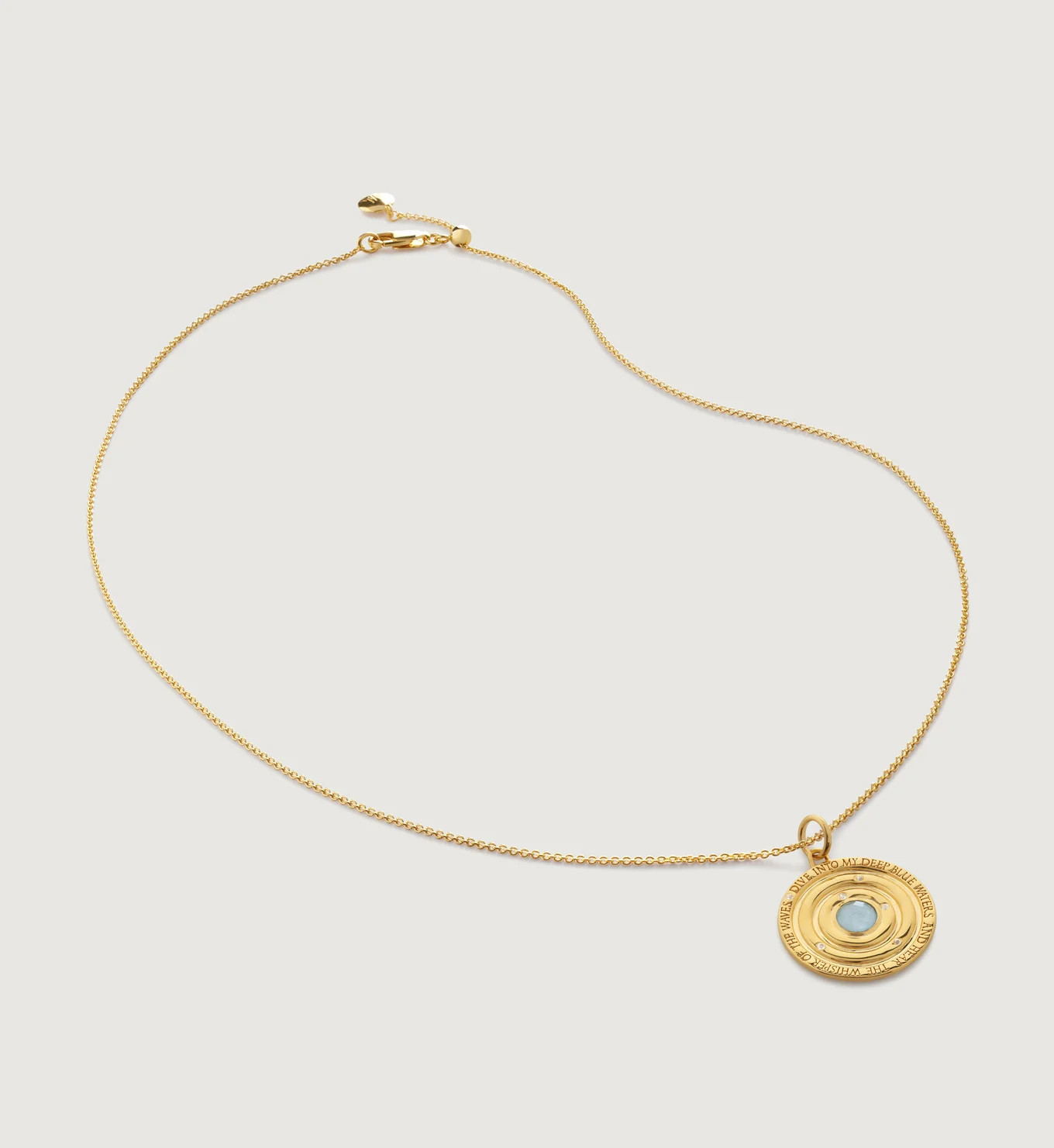 Ocean Pendant Charm Necklace | Monica Vinader (Global)