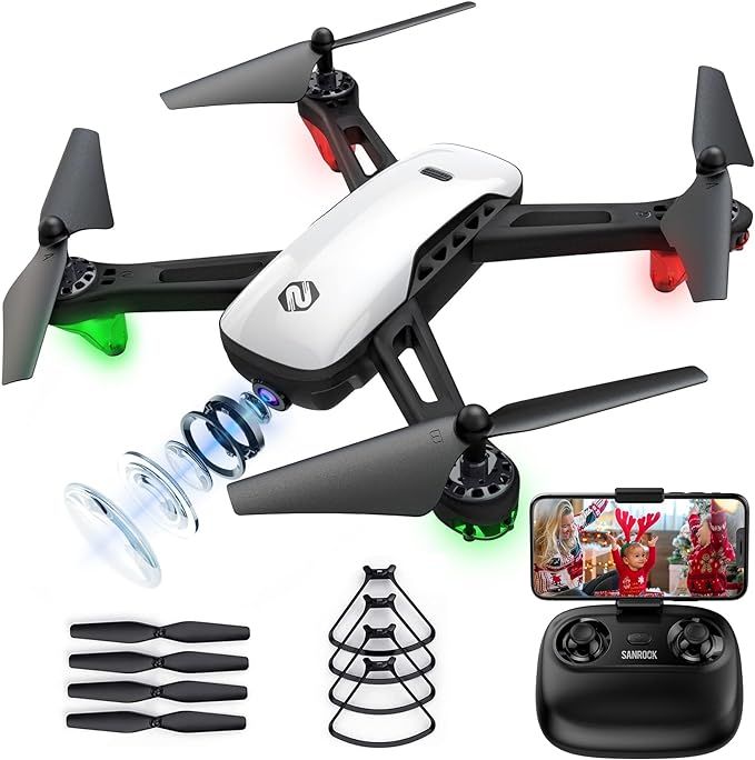 SANROCK U52 Drone with 1080P HD Camera for Adults Kids, WiFi Live Video FPV Drones RC Quadcopters... | Amazon (US)