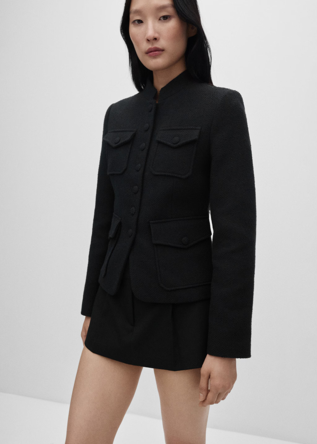 Pocket tweed jacket - Women | MANGO USA | Mango (US/MX/AU)