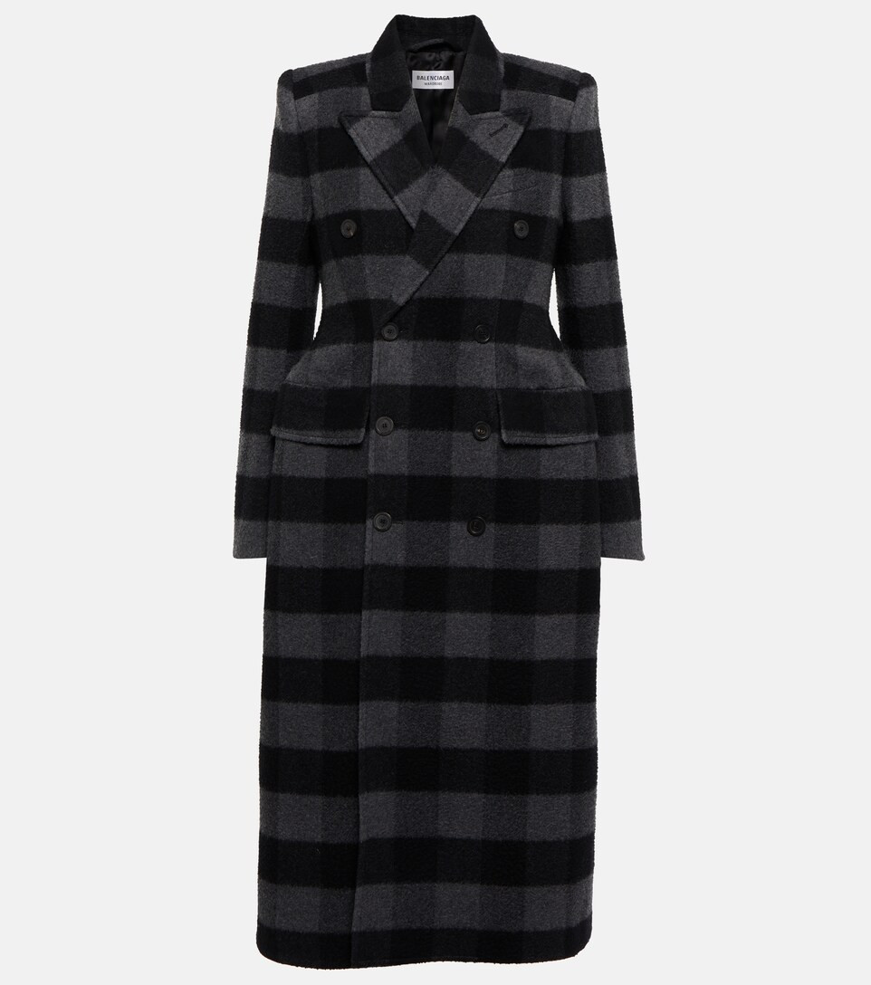 Hourglass checked wool coat | Mytheresa (US/CA)