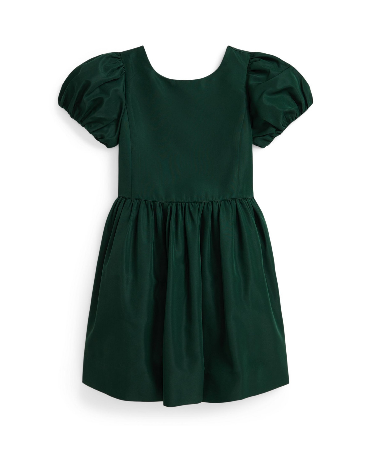 Polo Ralph Lauren Girls 2T-6X Short Sleeve Taffeta Dress - Moss Agate | Macy's