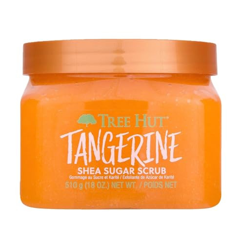 Tree Hut Tangerine Shea Sugar Scrub, Exfoliating, Hydrating & Moisturizing Body Scrub with Shea Butter & Nourishing Essential Oils, Smooth & Soften Skin, 18 oz | Amazon (US)