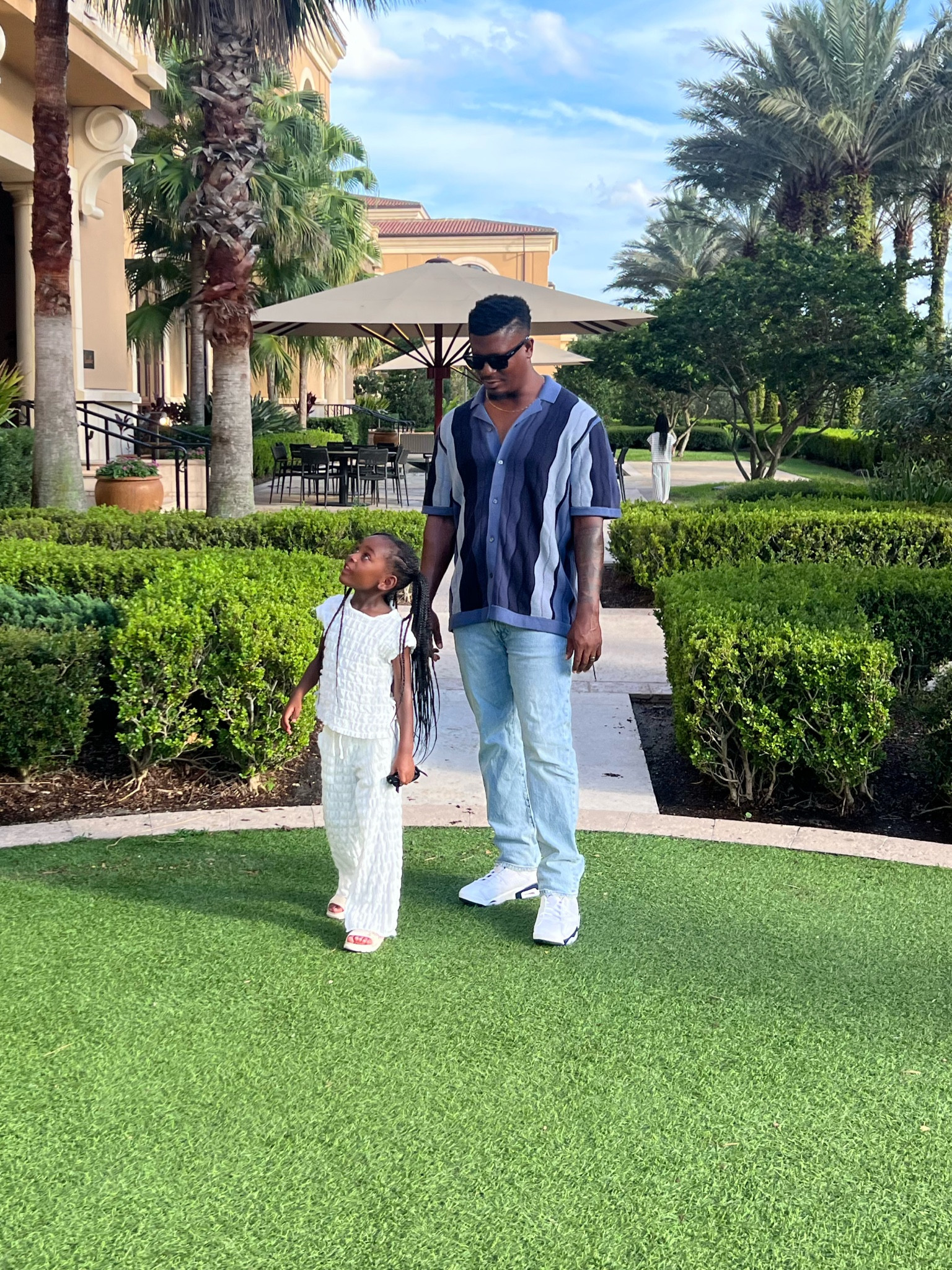 Men's knit polo button down shirt and straight leg jeans. Girls two piece set 

#LTKfamily #LTKBacktoSchool #LTKstyletip