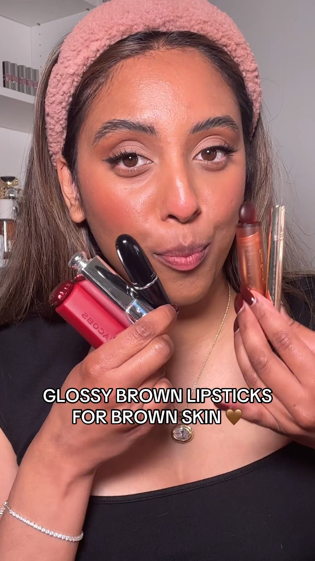 Glossy brown lipstick shades

#LTKBeauty