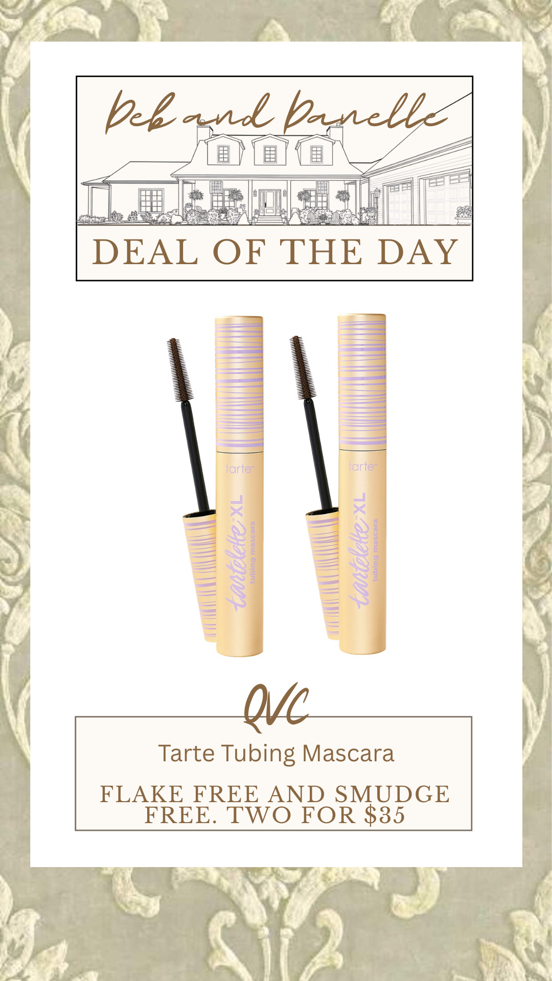 QVC is having a great sale on Tarte Tubing Mascara. It adds lik eto your lases and comes oof easily.   

 #LTKBeauty