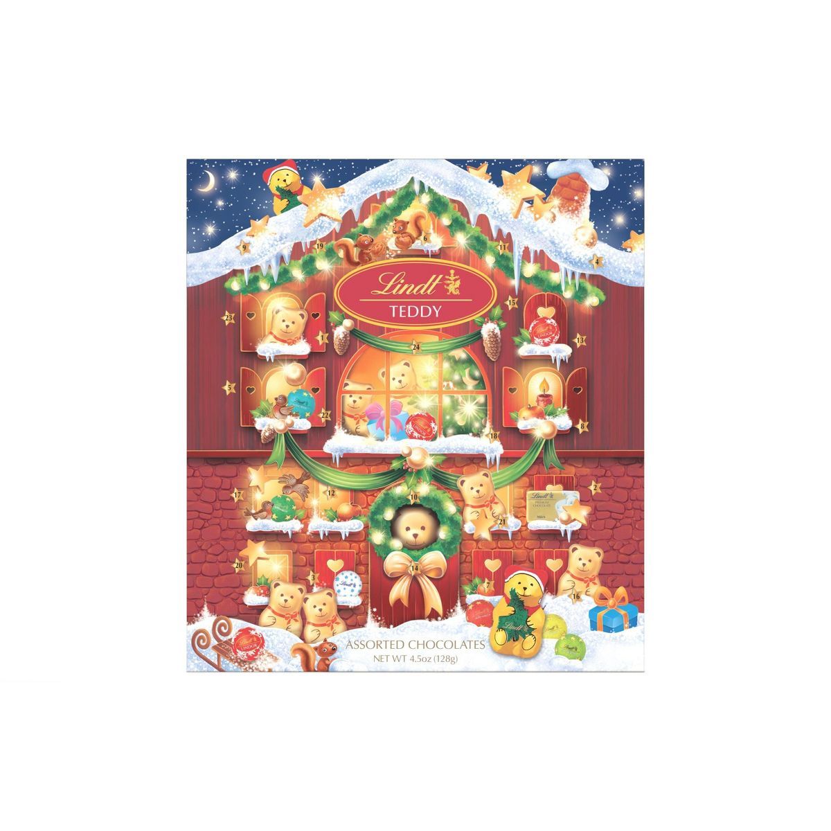 Lindt Holiday Assorted Chocolates Advent Calendar - 4.5oz | Target