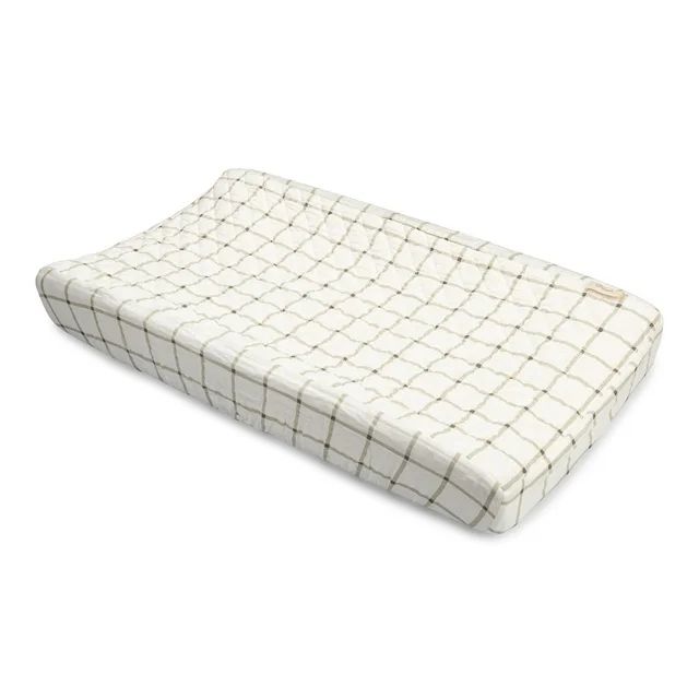 Crane Baby Organic Cotton Check Change Pad Cover | Walmart (US)