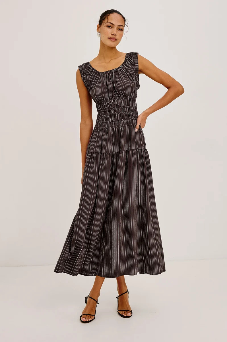 ANASTASIA DRESS - CHICORY STRIPE | Rails