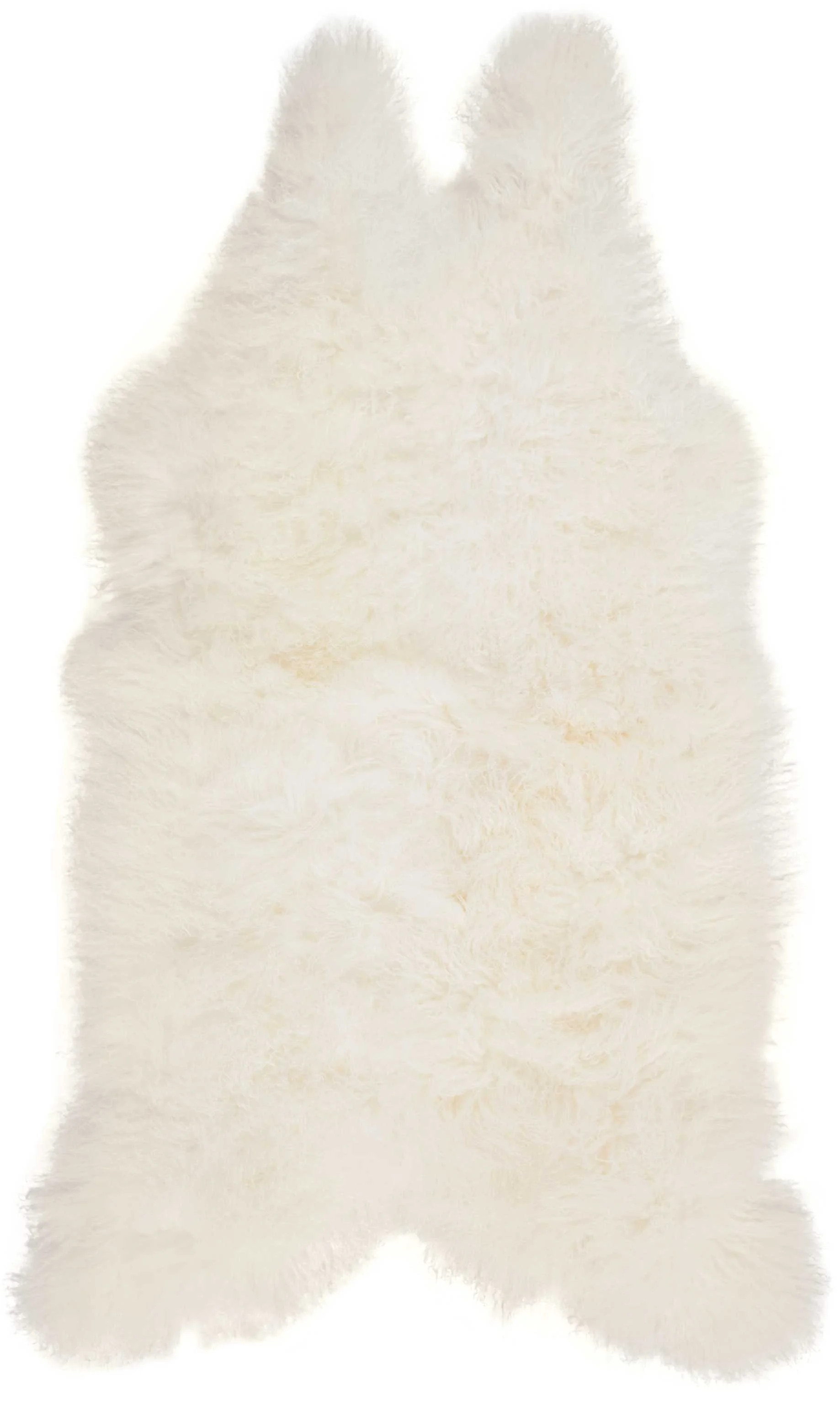 Nourison Couture Rug Freeform Tibetan Lambskin Throw Rug, , 2'x 3', White | Walmart (US)