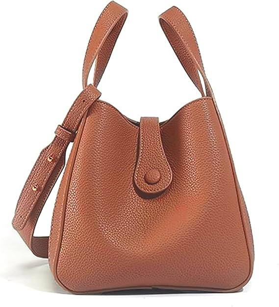 NEWBELLA Women's Bucket Bag - Square Top Handle Satchel with Crossbody Strap, Shoulder Bag for Wo... | Amazon (US)
