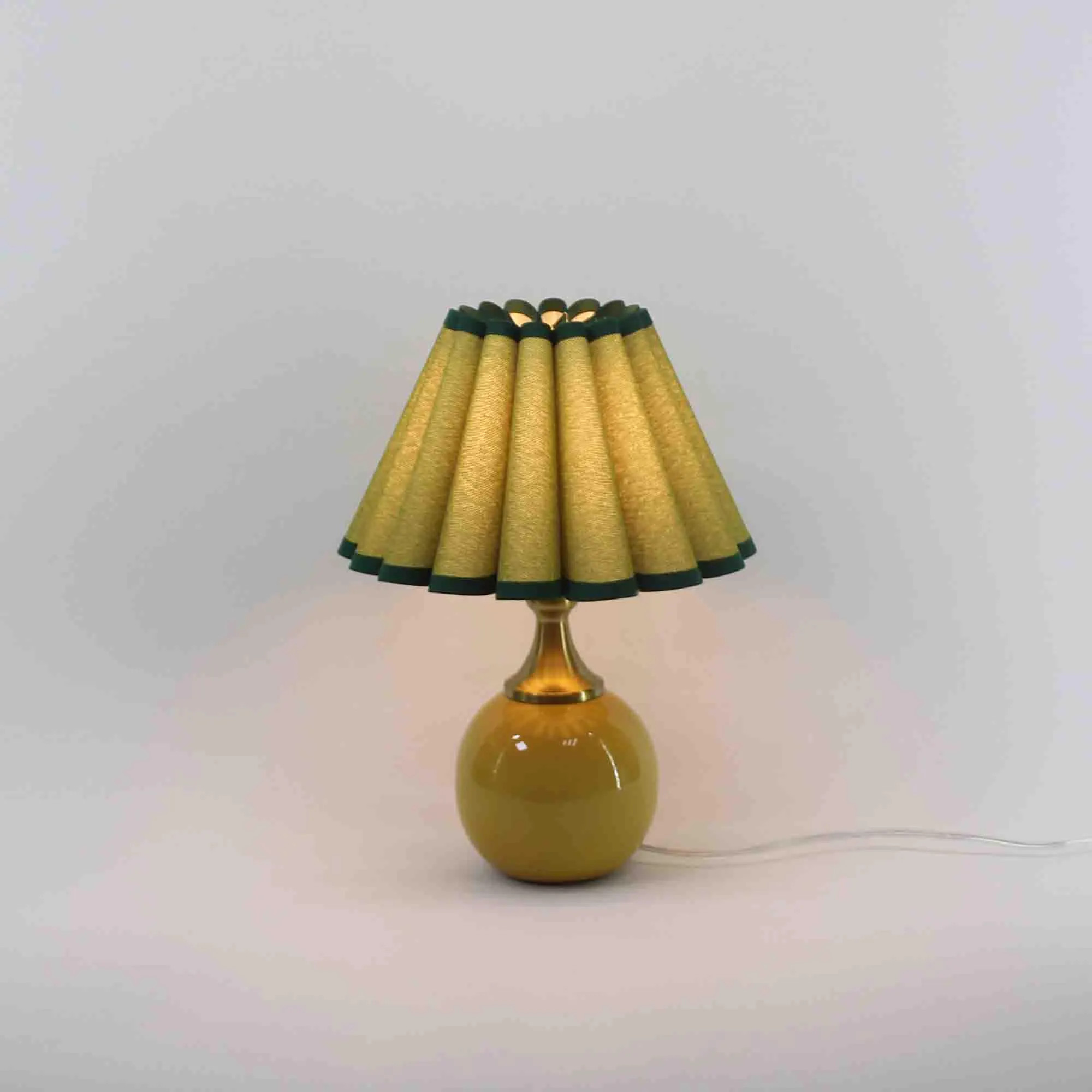 Handmade Scallop Moss Chartreuse Table Lamp for home gift-148# | Etsy (Global)