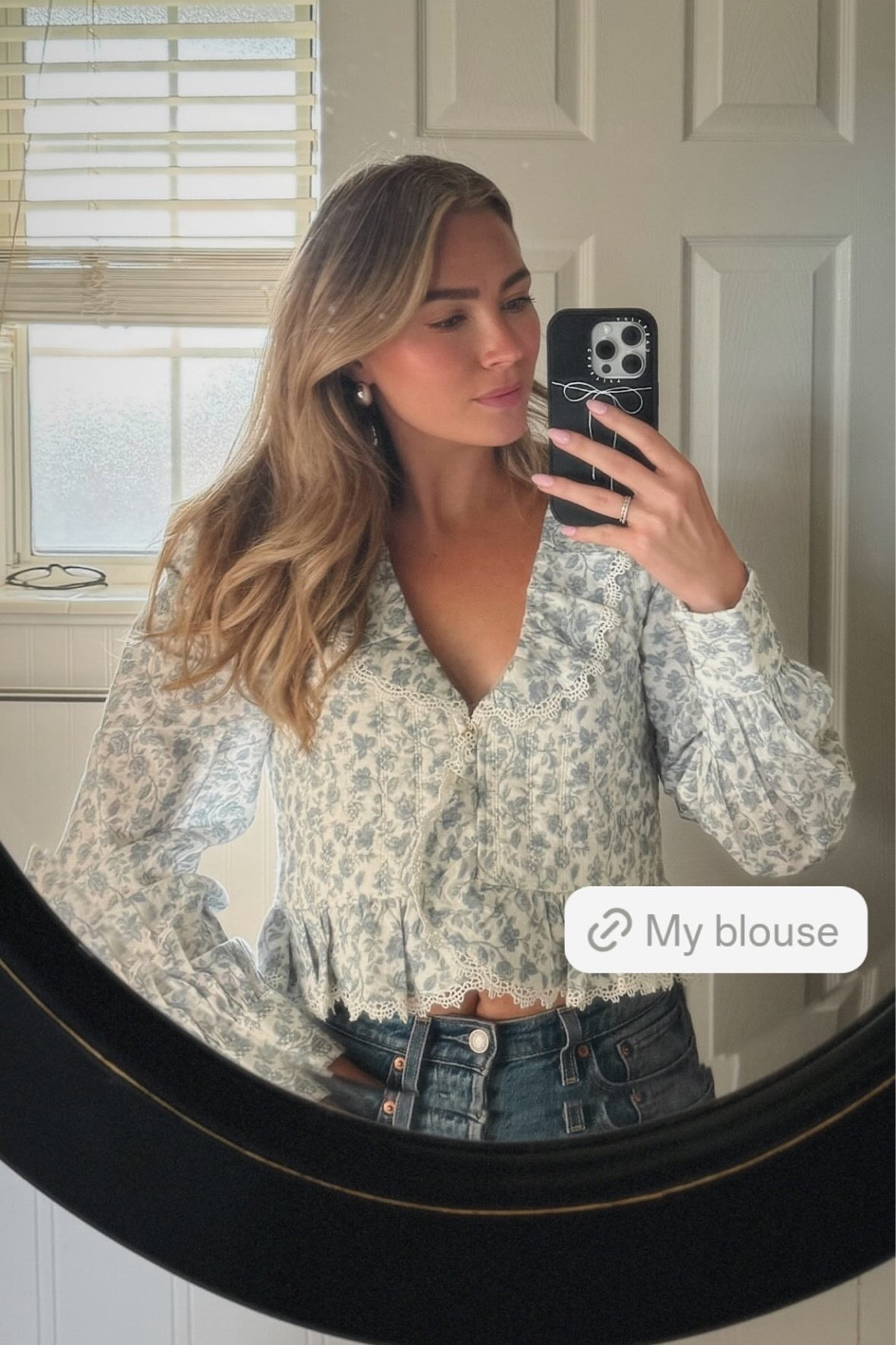 Blouse, shirt, flattering top, unique top, family picture outfits