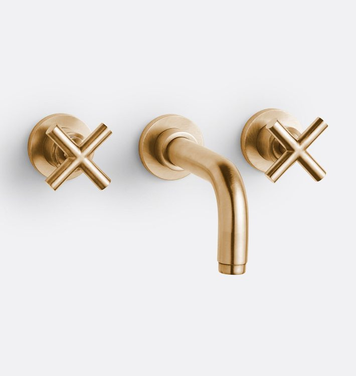 Tiburon Cross Handle Wall Mount Faucet | Rejuvenation