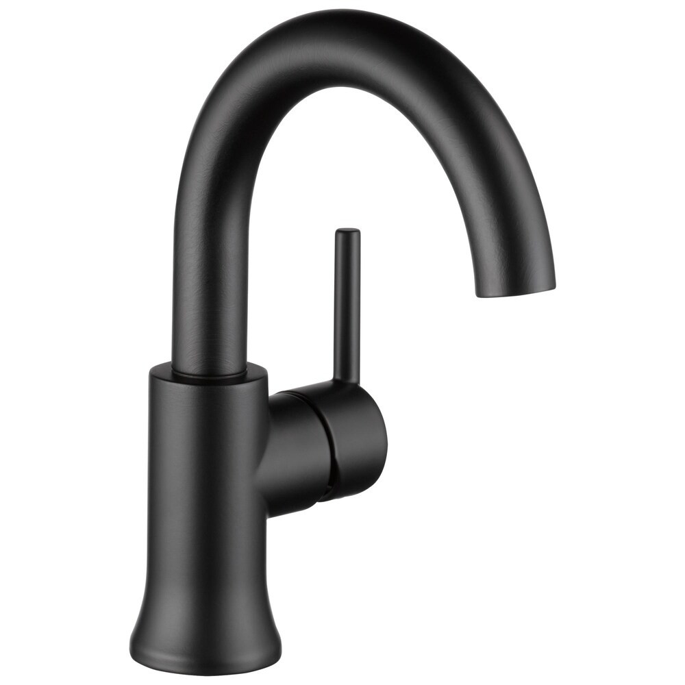 Delta Single Handle High-Arc Lavatory Faucet, 1.2gpm Flow Rate - 7" x 8.88" x 3.66" (Matte Black) | Bed Bath & Beyond