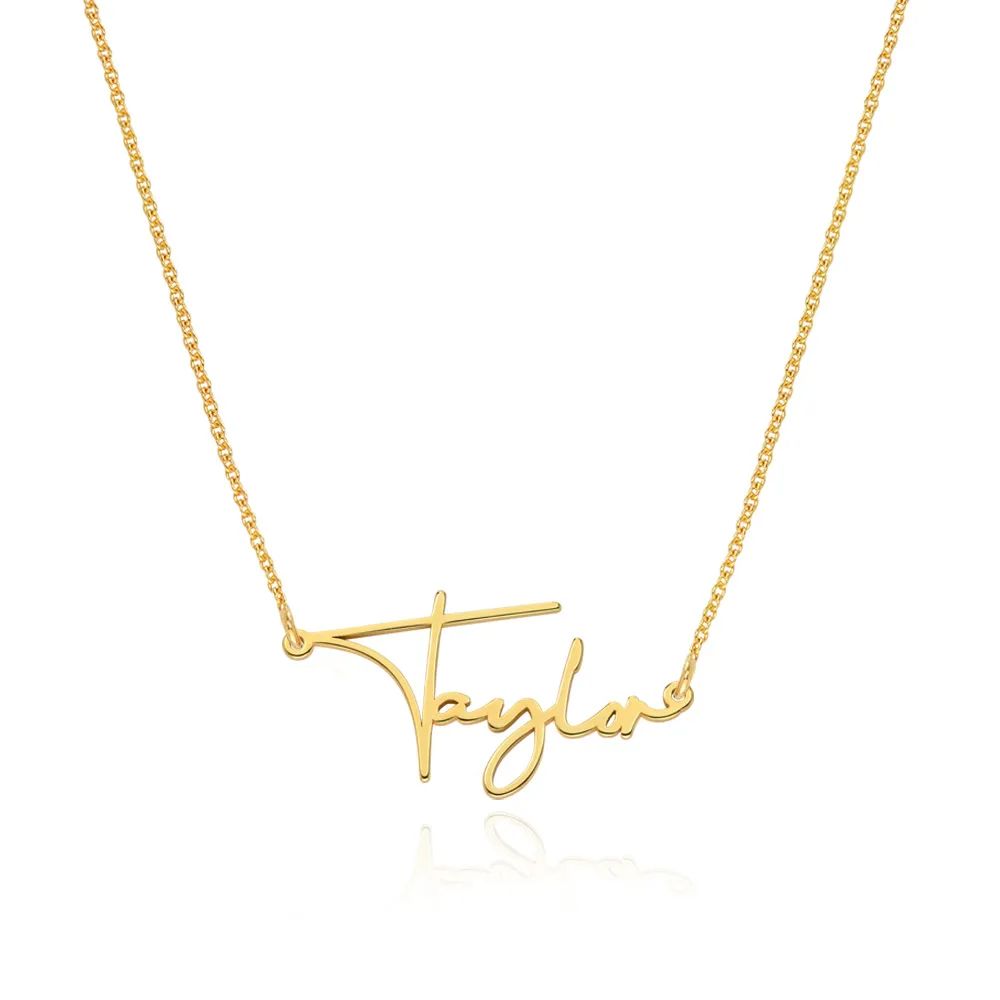 Paris Name Necklace in 18k Gold Plating | MYKA
