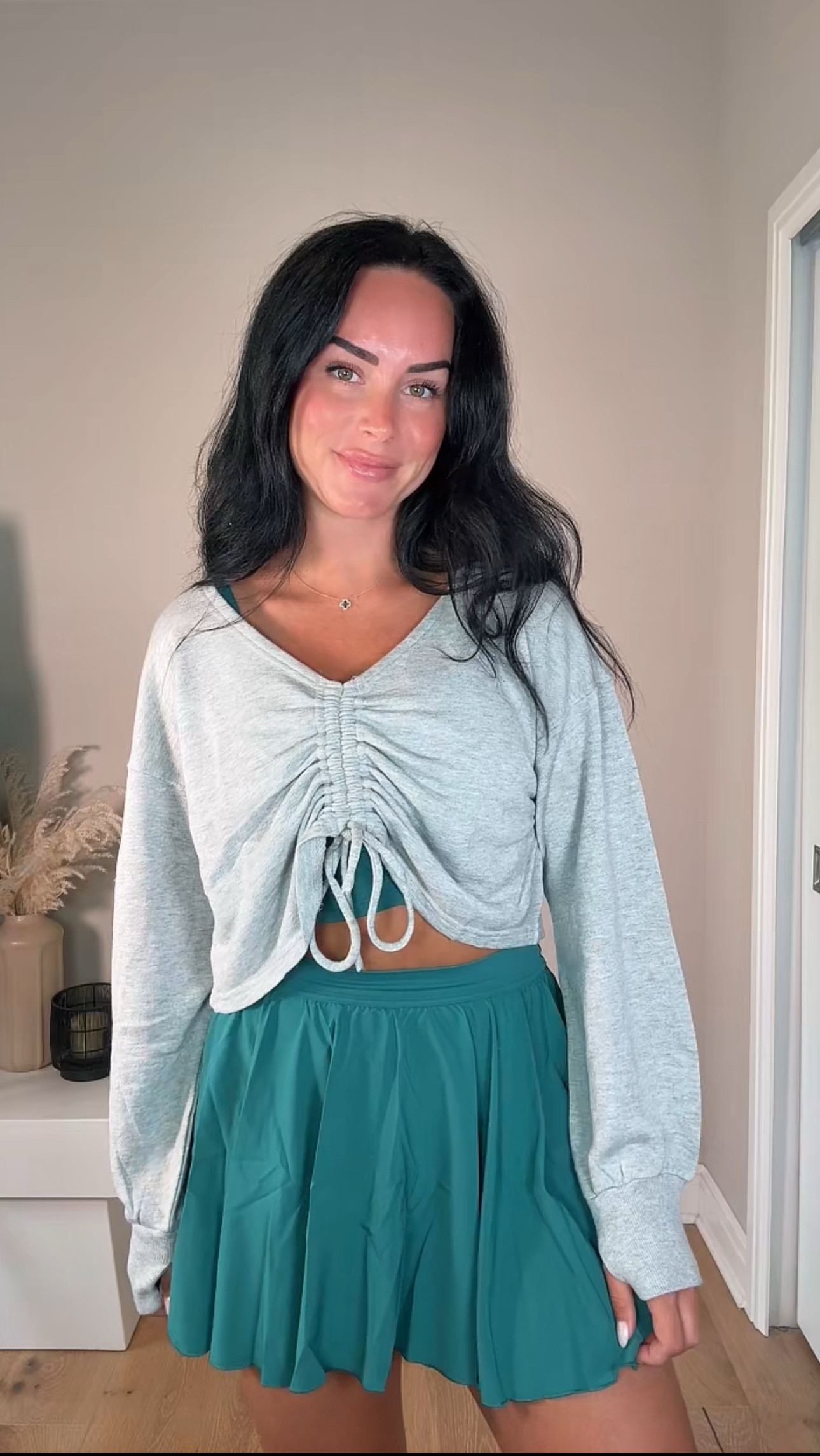 The perfect top to throw over a workout set! 


My sizing 5’7, 145lbs, 32dd
I’m wearing size smalls 

#LTKFindsUnder50 #LTKSummerEdit #LTKActive