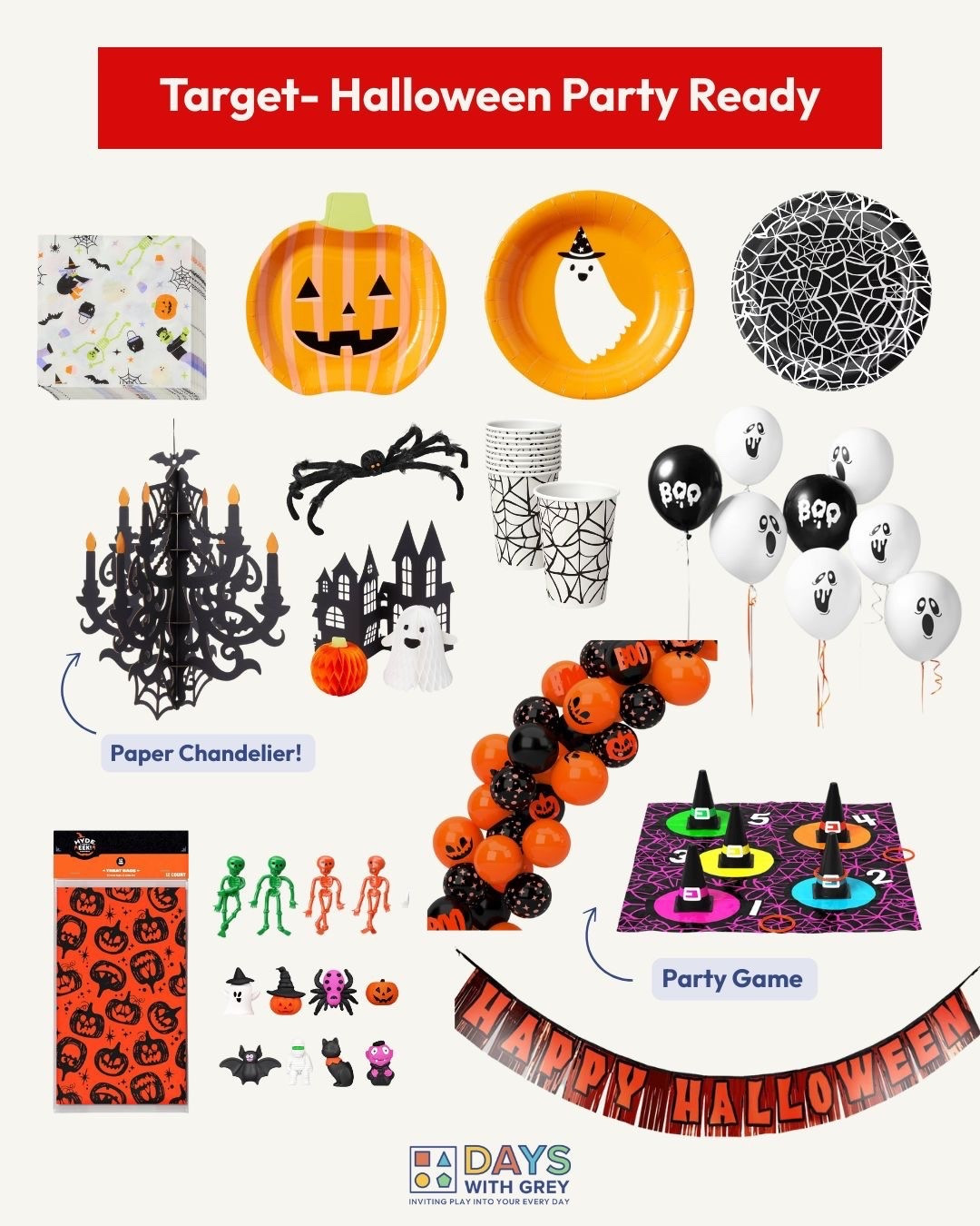 Having a party for Halloween? Target has so many cute (and affordable) decor options! Even picking up festive plates can make the week of Halloween more fun! 

#LTKHalloween #LTKSeasonal #LTKFamily