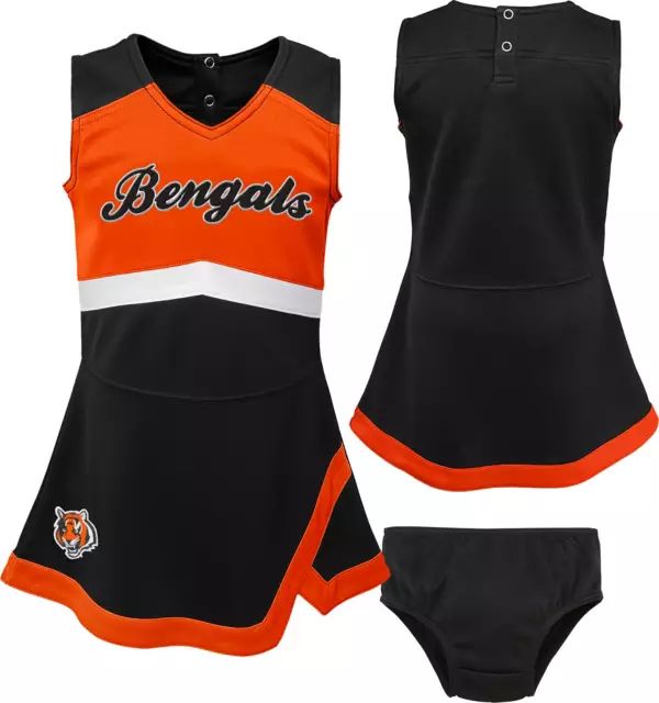 NFL Team Apparel Toddler Cincinnati Bengals Cheer Dress | Dick's Sporting Goods