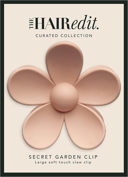 The Hair Edit Secret Garden Clip - Large Flower Claw Clip in Champagne | Amazon (US)