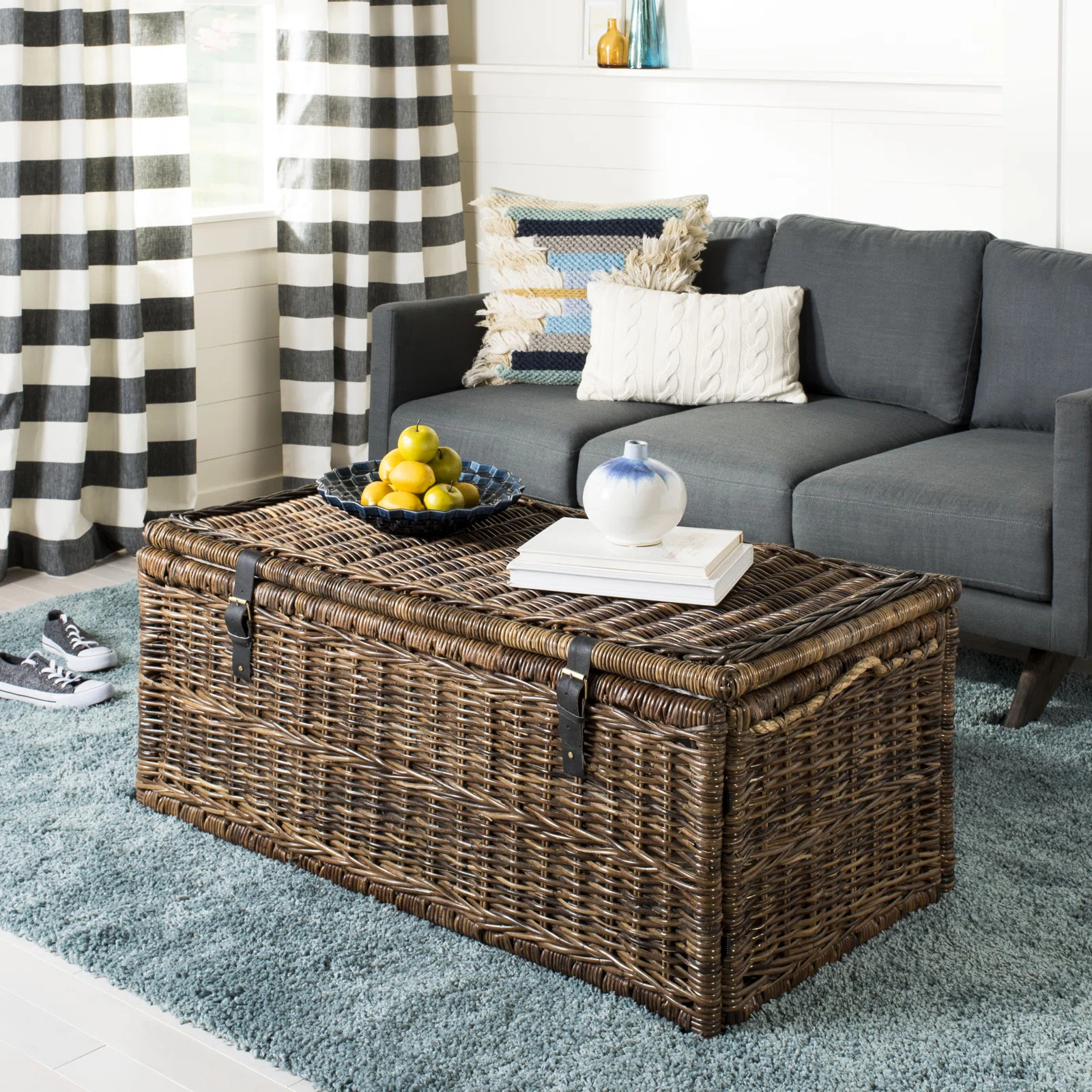 Caden 46" Wicker Storage Trunk | Wayfair North America