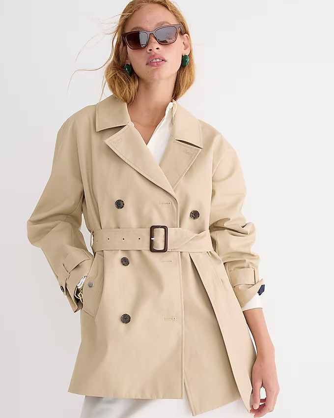 Short trench coat | J. Crew US