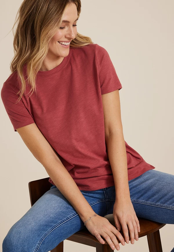 24/7 Dawson Crew Neck Tee | Maurices