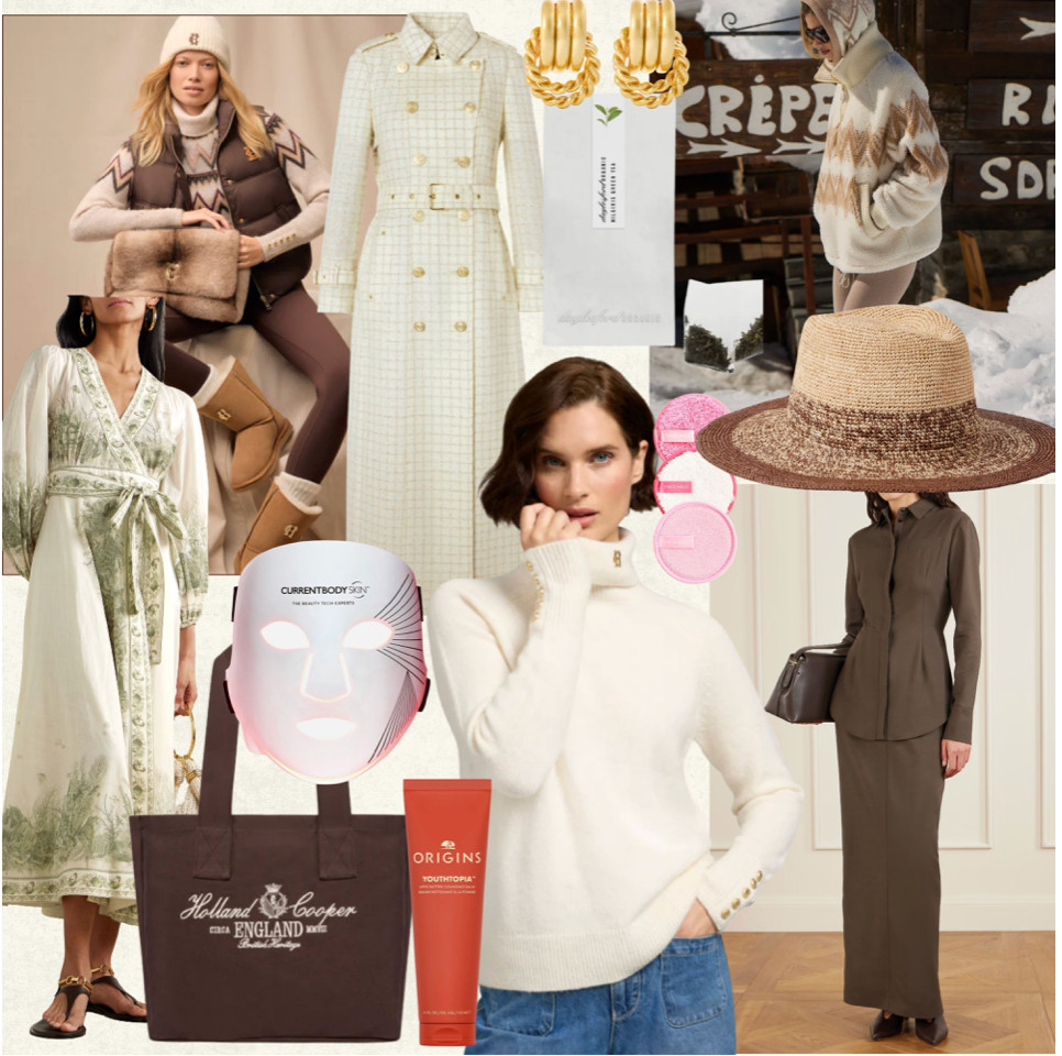 What you've been loving in my wardrobe. From Winter sun holiday outfits, to cosy layers and trench coats from Holland Cooper. Skincare favourites and Daylesford. 

 #LTKeurope #LTKluxury #LTKstyletip