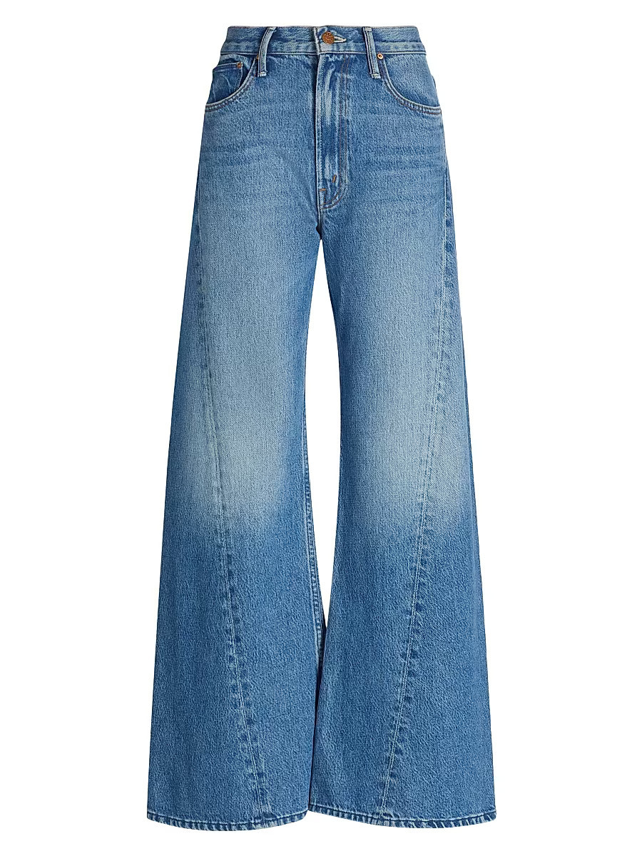 Women's The Lemon Twist Wide-Leg Jeans - Rolling In The Dough - Size 30 | Saks Fifth Avenue