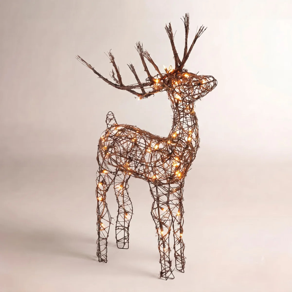 Reindeer Warm White LED Outdoor Holiday Figurine | Wayfair North America