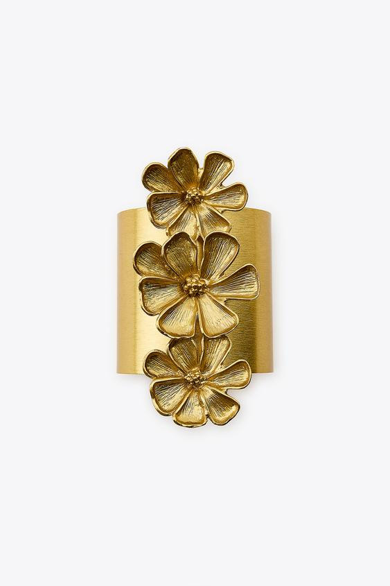 RIGID FLOWER BRACELET | Zara US
