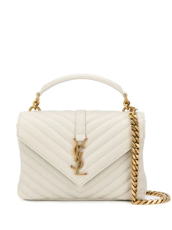 logo plaque quilted shoulder bag | Farfetch Global