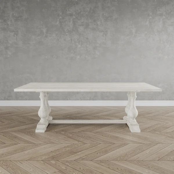 Satterfield 94.50'' Fir Solid Wood Dining Table | Wayfair North America