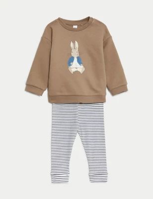 2pc Cotton Rich Peter Rabbit™ Outfit (0-3 Yrs) | M&S Collection | M&S | Marks & Spencer IE