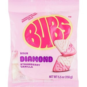 Bubs Sour Ovals, Strawberry Vanilla, 5.5 OZ | CVS Health