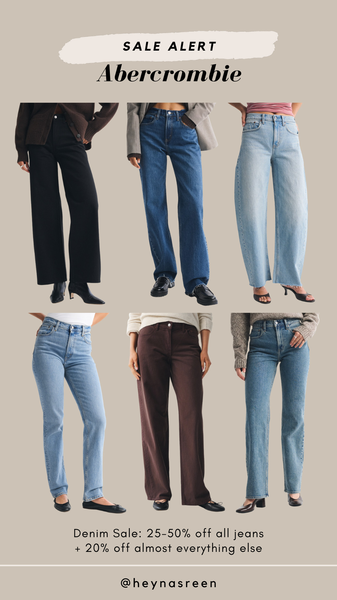 It's the last day of Abercrombie's denim sale! Get up to 50% off all my favorite styles. Now's the time to grab your favorite pair in another wash or try a new style! 

#LTKSaleAlert