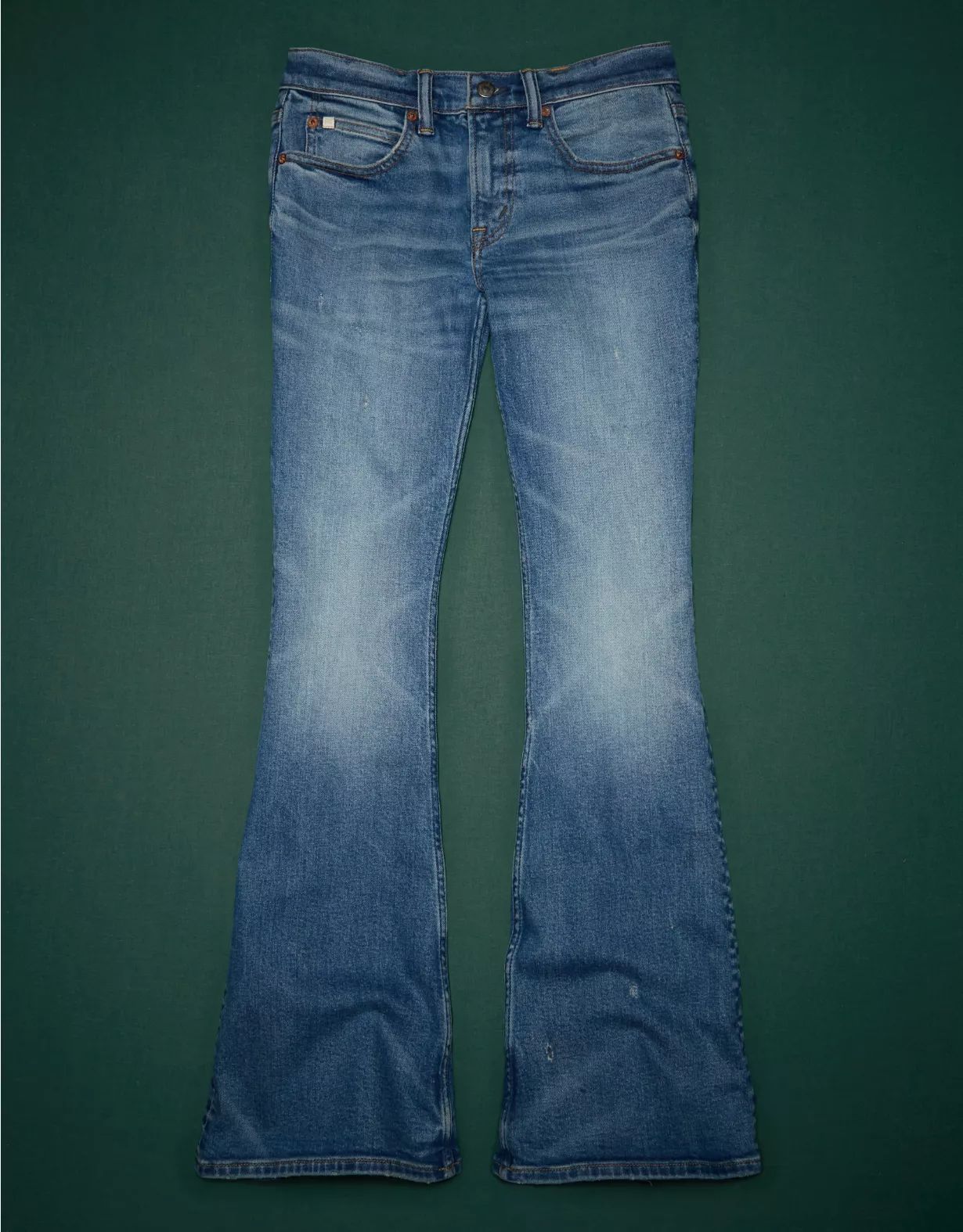 AE77 Premium Low-Rise Flare Jean | American Eagle Outfitters (US & CA)