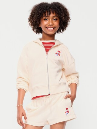 Favorite Fleece Graphic Zip-Front Hoodie for Girls | Old Navy (US)
