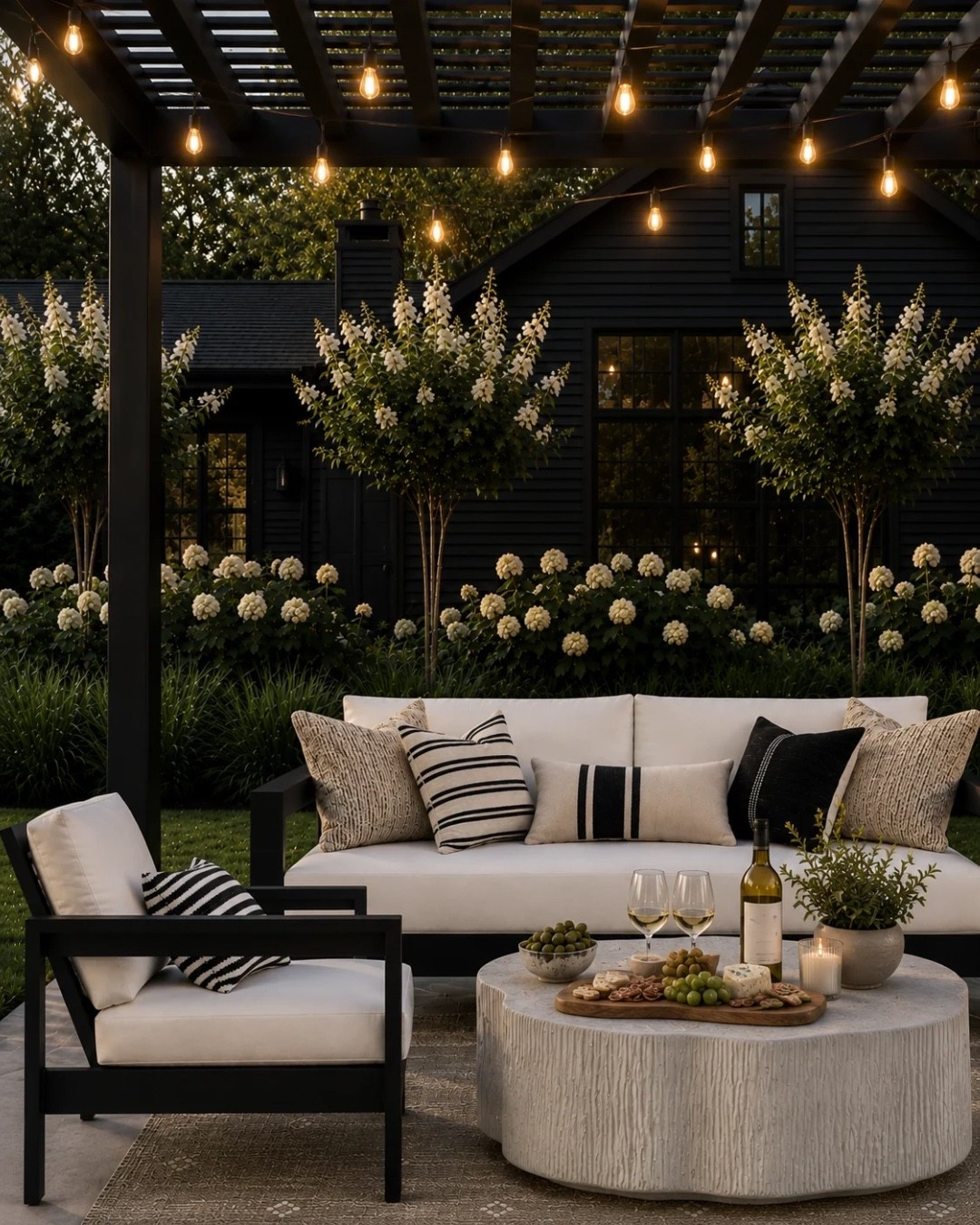 A beautiful patio idea that incorporates modern outdoor patio furniture with cozy texture - where evenings can meet effortless outdoor entertaining. 
🖤🖤
Outdoor, outdoor furniture, outdoor patio, outdoor furniture set, patio set, patio decor, patio design, outdoor coffee table, sofa, couch, outdoor living, patio furniture, patio design, porch, porch decor, porch design, outdoor living, outdoor design, outdoor pillows, outdoor rug, pottery barn, Amazon

#LTKHome #LTKSeasonal #LTKSaleAlert