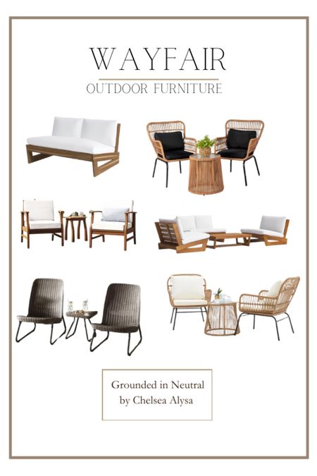 Wayfair outdoor furniture perfect for a small space! 

patio furniture, balcony furniture 

#LTKhome #LTKsalealert