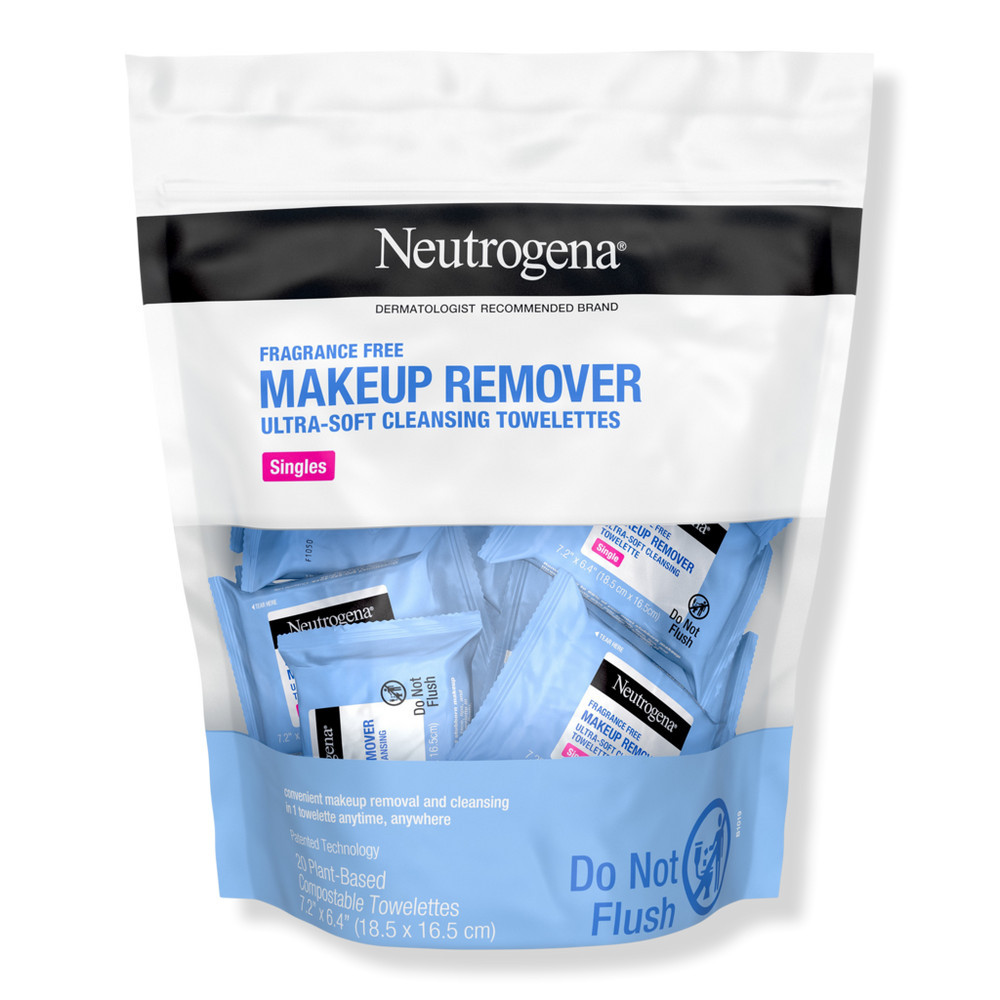 Neutrogena Makeup Remover Cleansing Towelettes Fragrance Free - 20 ct (singles) | Ulta