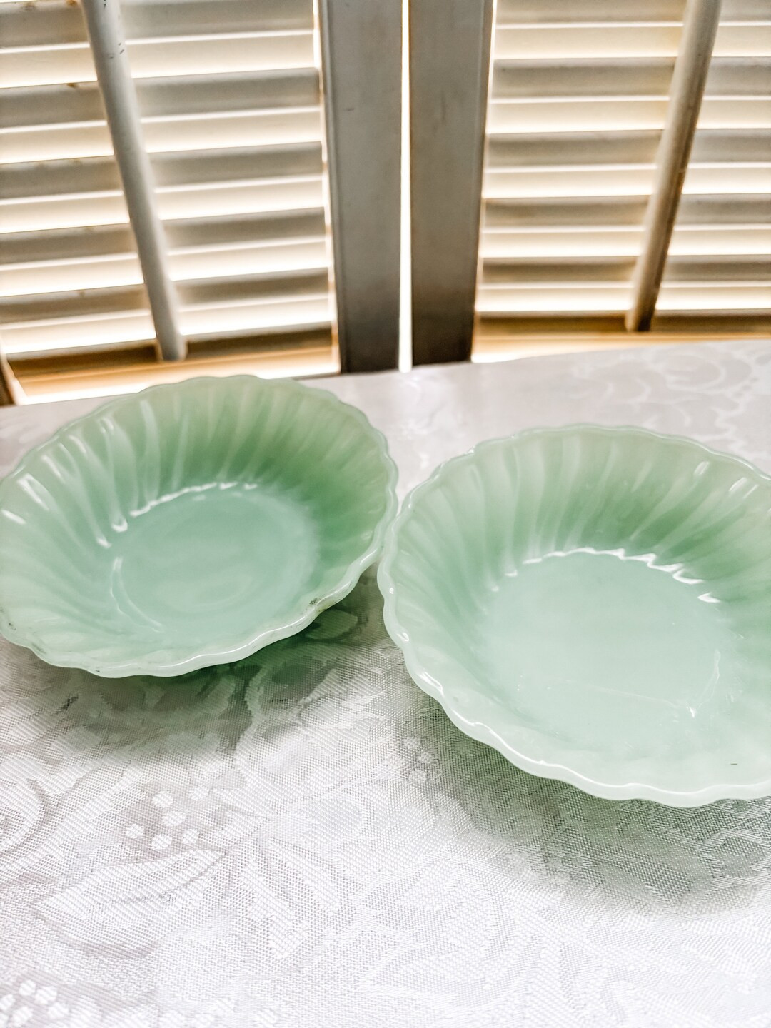 Vintage Jadeite Berry Bowls, Set of 2, Anchor Hocking Dessert Bowls - Etsy | Etsy (US)