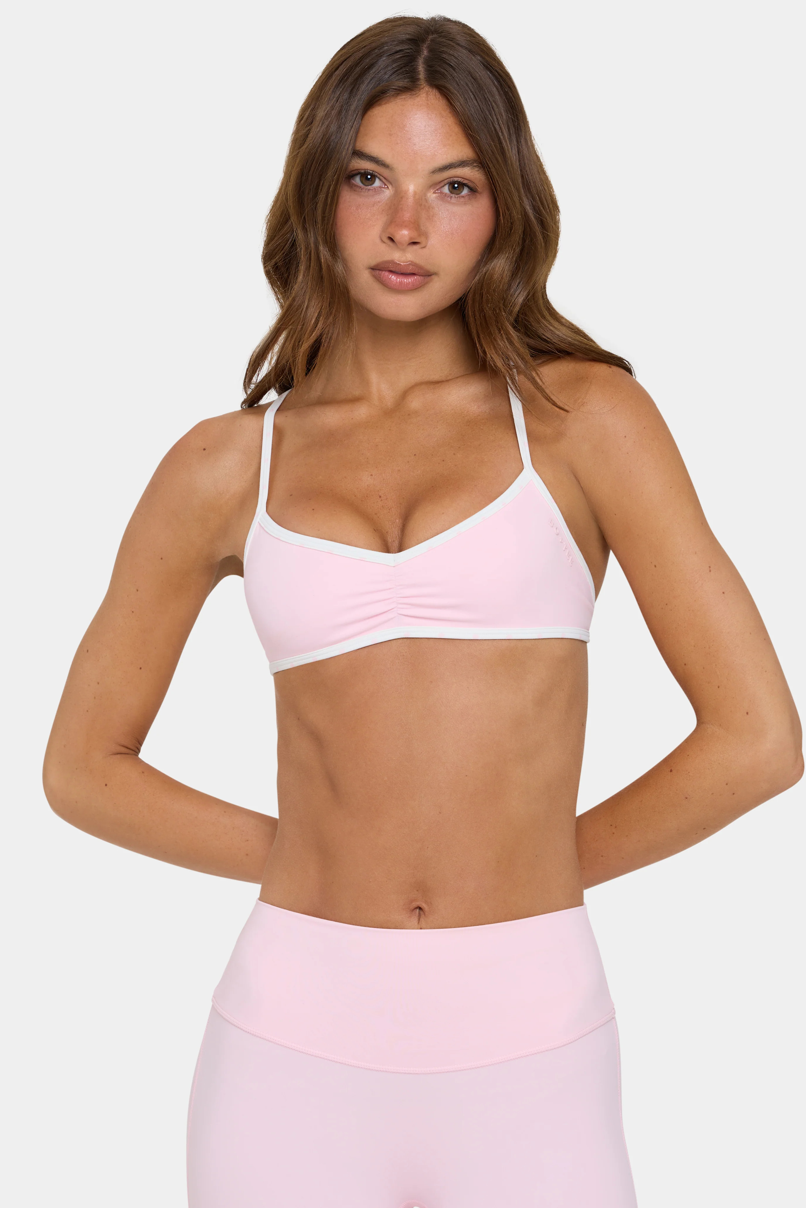Soft Active Low-Impact Sports Bra in Sorbet | Bo+Tee