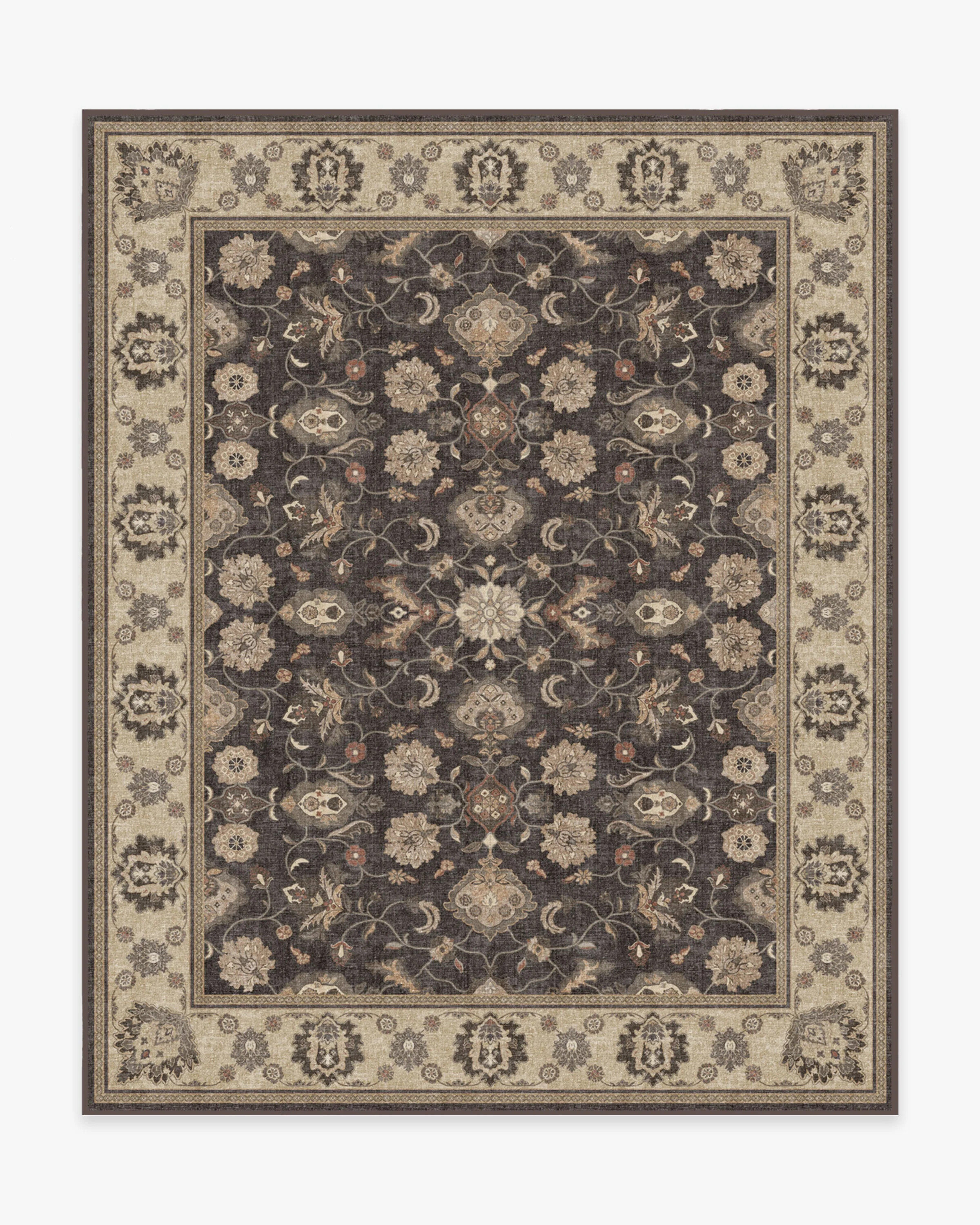 Odette Dark Wood Flatwoven Rug | Ruggable US | Ruggable