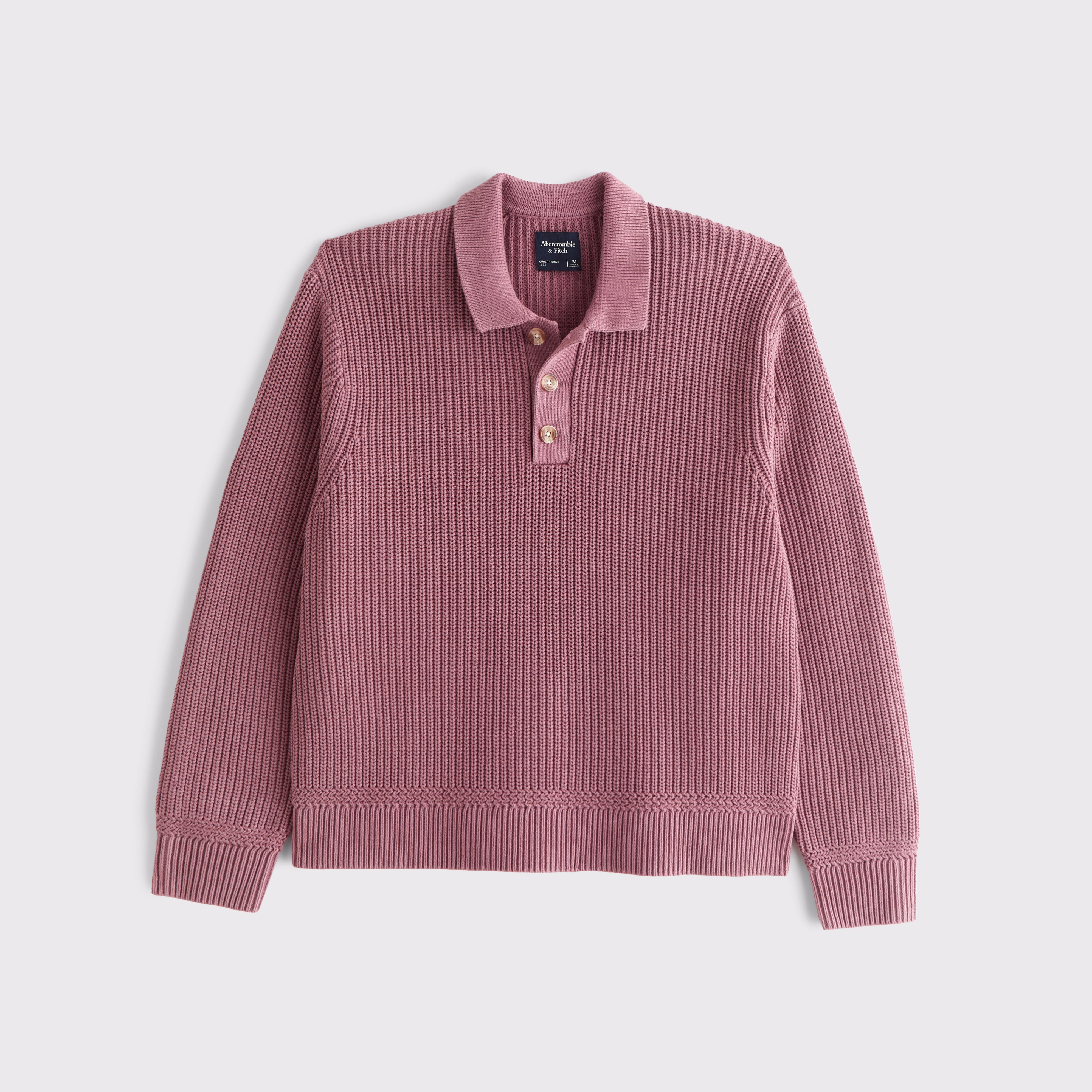 3-Button Collared Sweater | Abercrombie & Fitch (US)