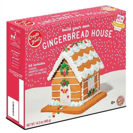 Create-A-Treat Gingerbread House Kit - Skill Level 2 - 14.3 oz | Walmart (US)