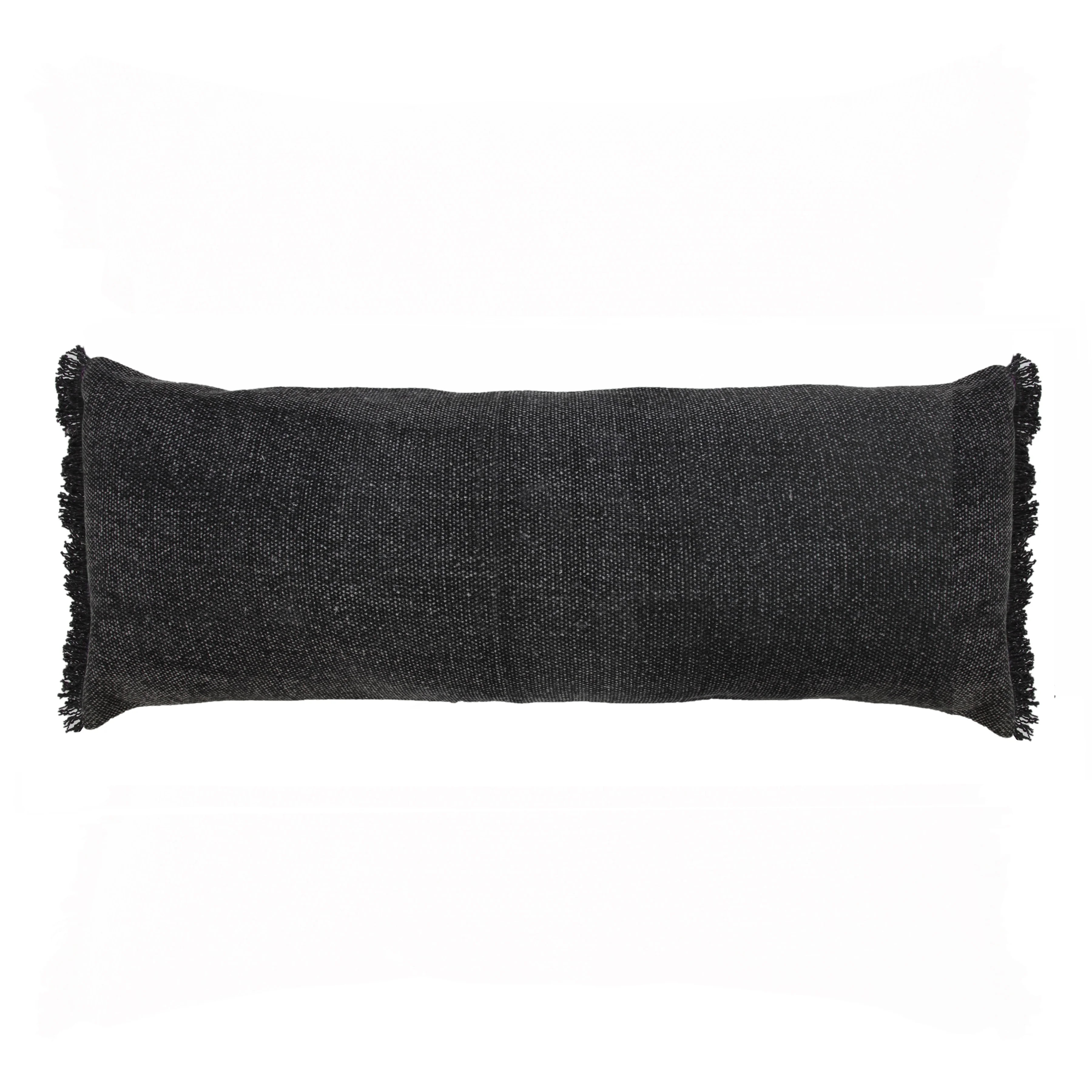 Ox Bay 14" x 36" Black Solid Organic Cotton Pillow Cover | Walmart (US)