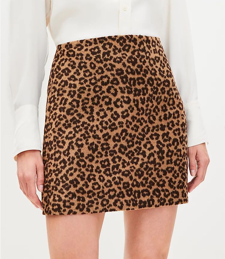 Cheetah Print Mini Skirt | LOFT