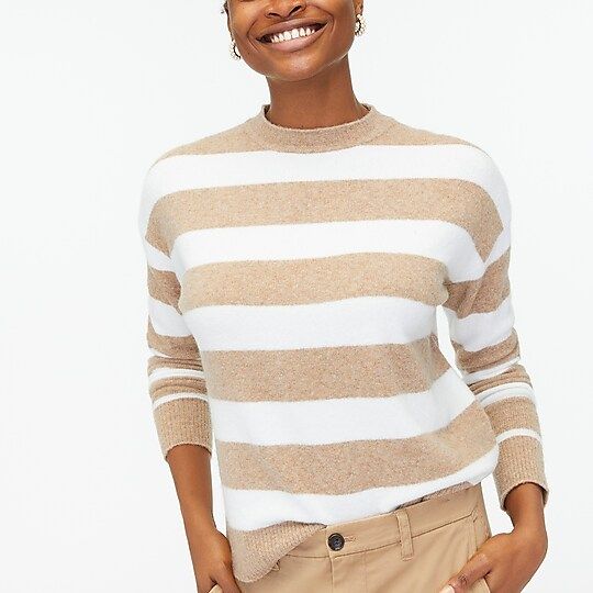 Factory: Boxy Mockneck Sweater In Extra-soft Yarn For Women | J.Crew Factory