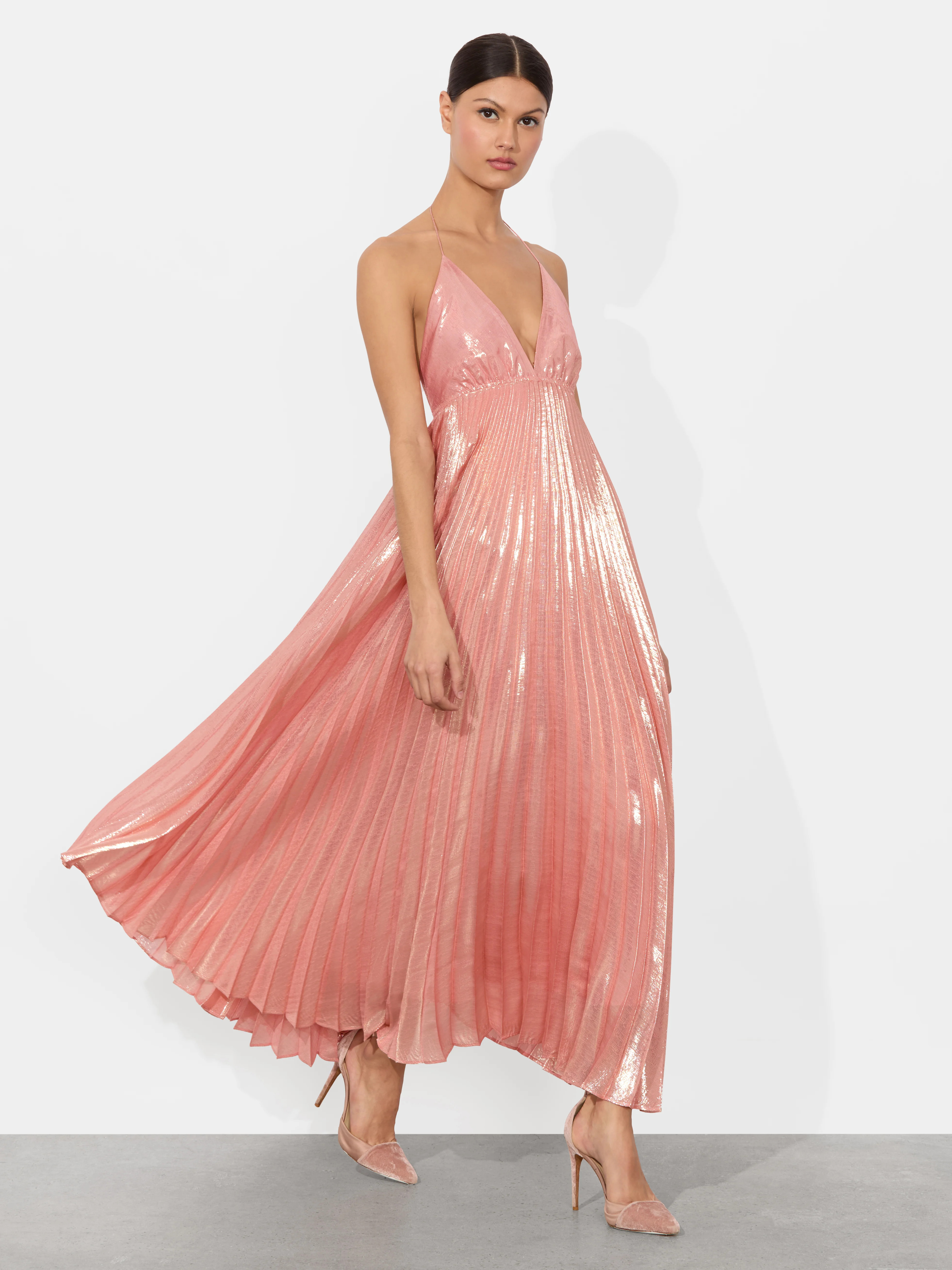 alice + olivia ADALYN HALTER MAXI DRESS | Alice + Olivia
