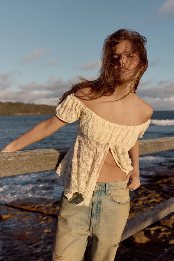 ROMANTIC LACE TOP | Zara US
